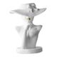 thumbnail image 3 of Estatuas De Jarrón De Flores De Cabeza Humana Con Estilo Nórdico Blanco 18x16x23cm, 3 of 3