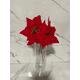 thumbnail image 2 of Pack 12 Flores Navideña Pequeña Adorno Navidad Decoración, 2 of 3