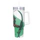 thumbnail image 2 of Flecha Verde Vaso aislado de acero inoxidable con asa, diseño temático, regalo para familia, amigos y fans; incluye pajita y encaja en el portavasos estándar, 40 oz, 2 of 6