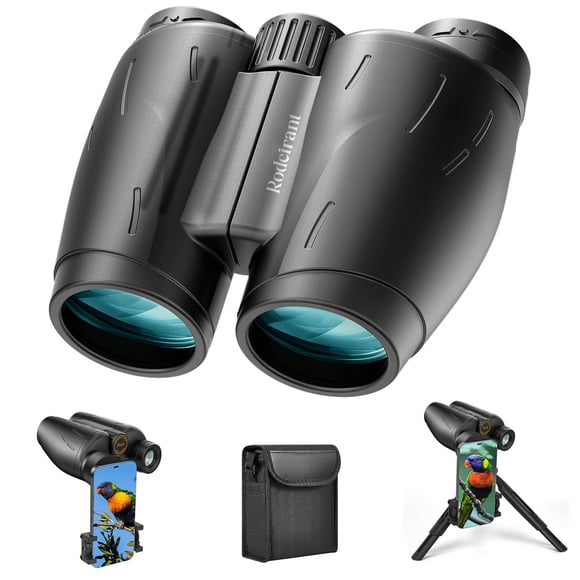 Binoculares Rodcirant 25x30 Impermeables con Kit de Trípode para Teléfono