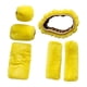 thumbnail image 1 of 6 Fundas Genéricas De Felpa Suave Para Volante, Protector De Mango De Volante, Color Amarillo, 1 of 3