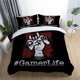 thumbnail image 2 of Game Style Forest Animal Train Flower Flag Quilt Duvet Cover Set 3-Piece Bedding Set, 2 of 5