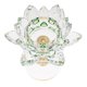 thumbnail image 2 of vela de flor de loto de cristal titular de candelita decoración feng shui casa verde, 2 of 3
