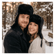 thumbnail image 1 of Gorro de Invierno Tipo Ushanka Ruso en Cuero Negro y Piel Sintética, 1 of 7
