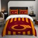 thumbnail image 1 of 3pcs Reddish Brown Orange Abstract Striped Pattern Bedding Set Duvet Cover and Pillowcase Set Soft and Comfortable for All Seasons, 1 of 5