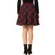 thumbnail image 3 of Falda corta de línea A con cintura elástica y diseño clásico de cuadros vintage para mujer, para otoño e invierno, rojo XL, 3 of 8