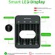 thumbnail image 2 of Pilas Recargables AA BEVIGOR 2800mAh con Cargador, 2 of 3