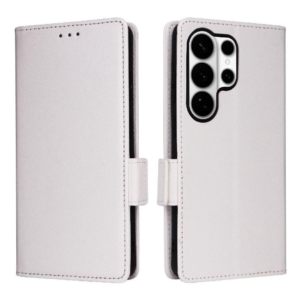 Funda Cartera para Samsung Galaxy S26 Ultra Tapa Flip con Ranuras y Soporte Blanco