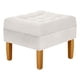 thumbnail image 4 of Sofa Retro 3c + 2 Pouf Felpa 04 Crudo, 4 of 6