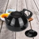 thumbnail image 2 of Tetera de acero inoxidable negra de 1 l para el hogar, para té, café y agua, con asa antiescaldaduras para restaurante., 2 of 8