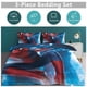 thumbnail image 2 of Cartoon Spiderman Kid Boy Room Decor Size Bedding Set for 3 Piece Bedding with 1 Flat Sheet And 2 Pillowcases Twin, 2 of 5