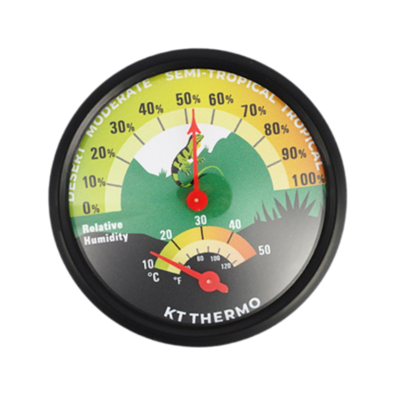 Higrotermógrafo 2 En 1 Con Dial Para Tanque De Reptiles, Ideal Para Incubadoras Y Criadoras De Serpientes, Color Verde