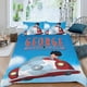 thumbnail image 2 of George Se Encoge Conjunto de sábanas temático, trío de piezas, cómodo y amigable con la piel, diseño único, regalo de decoración para el hogar para familiares, amigos y fans, 90 cm * 190 cm, 2 of 6