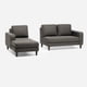 thumbnail image 3 of Sofa Genova Izquierdo Charcoal, 3 of 5