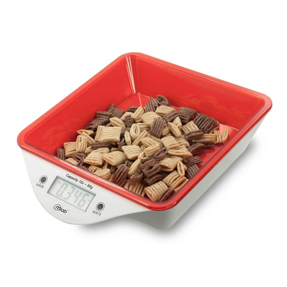 Balanza Peso De Cocina LCD 5Kg Scale Platter 9056 Mlab