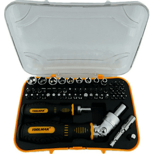 Genérico - Juego Puntas Destornillador Con Ratchet 1/4 61 Piezas Tmk