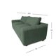thumbnail image 4 of Sofá Briana 3 Cuerpos Chenille Tipo Lino Verde, 4 of 4