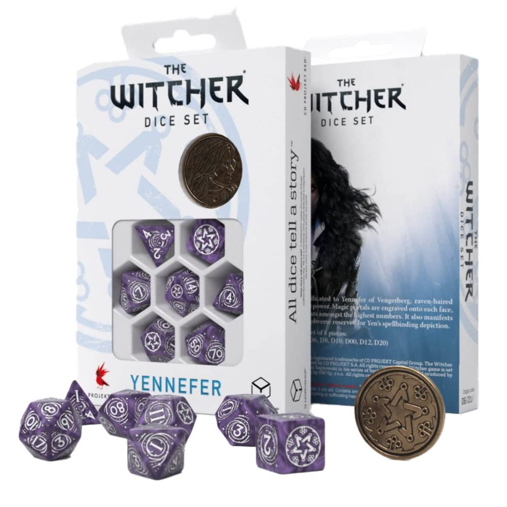 Set De Dados Q-workshop The Witcher Yennefer Lila Y Grosellas