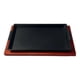 thumbnail image 1 of Plato De Fierro Fundido Rectangular Con Base De Madera Adecuado para bistec, 1 of 5