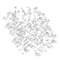 Bothyi - 200 Conectores De Metal Con Cierre Colgante Para Manualidades Y Joyería, Color Plateado Claro