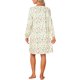 thumbnail image 3 of INSPIRE CHIC Camisón Floral para Mujeres de Manga Larga con Cremallera Frontal L Rosa Floral, 3 of 6