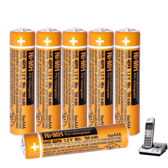 Batería recargable CUCESH NI-MH AAA 1,2 V 700 mAh (paquete de 6)