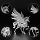 thumbnail image 5 of Kit de maqueta 3D de metal FILASLFT, pequeño unicornio mecánico, 5 of 7