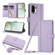 thumbnail image 1 of Funda Billetera para OnePlus 15R, Cuero Sintético con Cierre, Morado Claro, 1 of 6