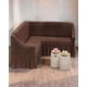 thumbnail image 3 of Funda Cubre Sofa En Forma De L Color Café, 3 of 4