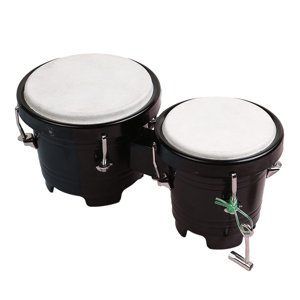 Magideal - Juego De Batería Bongos De Percusión De 4 ""Y 5"", Instrumento De Percusión, Instrumentos Musicales Educativos De Tambor Africano Para Niños Y Adultos, , Negro