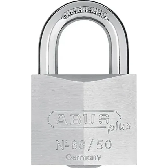 Candado Abus Plus 88 Series De Latón 50 Mm Gris