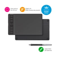 Huion - Tableta Gráfica Digitalizadora Inspiroy 2 S Black Con Scroller