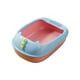 thumbnail image 5 of Bandeja De Arena Para Mascotas, Orinal, Jaula Para Inodoro, Caja De Arena Para Gatos Con Tapa Abierta Para Hámsteres, Gatito, Base Rosa, 42x28x16cm, 5 of 5