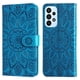 thumbnail image 5 of Funda tipo cartera FOXDOCK para Samsung Galaxy A23 4G/5G , diseño girasol en relieve, cuero PU, cierre magnético, soporte y tarjetero, 5 of 5