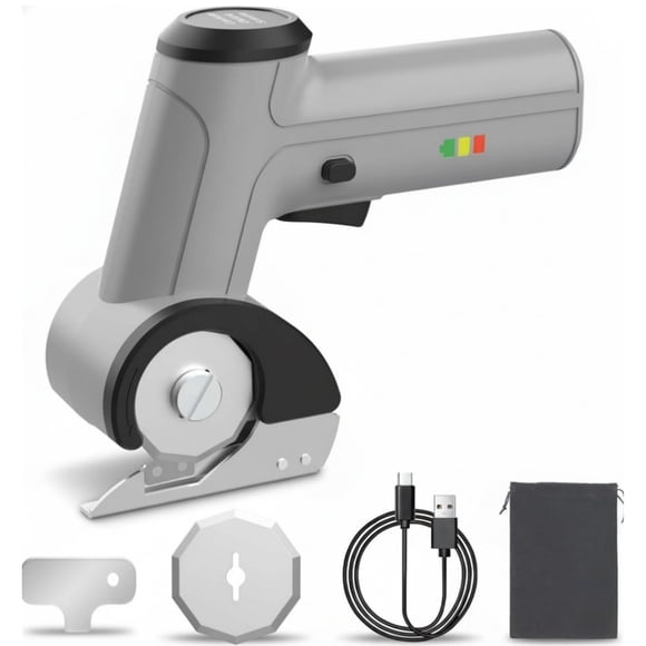 Tijeras eléctricas inalámbricas EiGuoerl 4V con cortador rotativo y LED