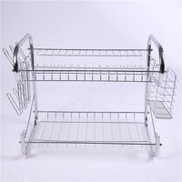 Crusec - Escurridor De Platos 2 Niveles Soporte De Utensilios 42Cm