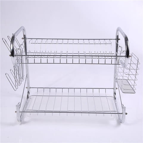 Crusec - Escurridor De Platos 2 Niveles Soporte De Utensilios 42Cm