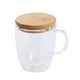thumbnail image 1 of Tazón mug doble pared con tapa bambú, 1 of 3