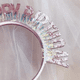 thumbnail image 3 of Tiara para niña de cumpleaños, diadema, tocado, accesorios para el cabello para fiestas de niñas, 3 of 5
