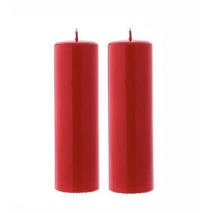 Genmérico - Pack De Velones Rojos 15X5 Cm