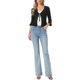 thumbnail image 2 of INSPIRE CHIC Cárdigans para Mujeres de Moda con Volantes Manga Larga Suéter de Punto Abierto Chaqueta Exterior XL Negro, 2 of 6