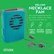 thumbnail image 2 of Ventilador de Collar O2COOL a Pilas Ajustable en Color Verde Azulado, 2 of 7