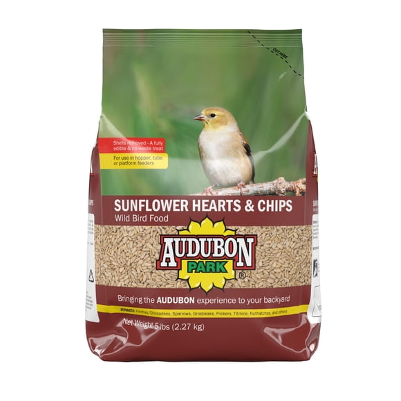 Alimento para Pájaros Audubon Park Corazones de Girasol Bolsa de 2,3 kg