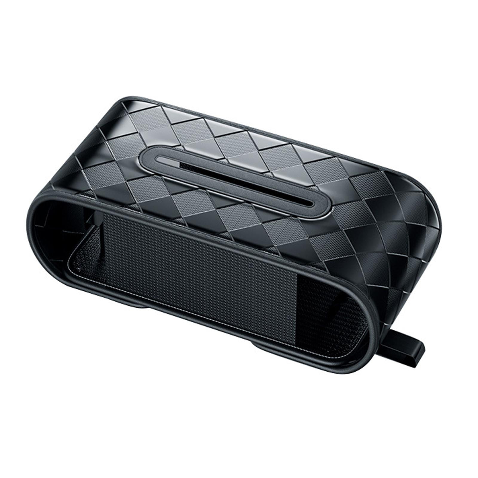 Magideal - Servilletero Para Coche, Funda Para Caja De Pañuelos De Cuero Sintético Para Asiento Trasero, Dispensador De Pañuelos, Organizador Para Coche, Camión,