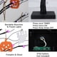 thumbnail image 4 of 1pc, Indoor Halloween Decorations For Home, 22” Black Halloween Tree With LED Purple Lights Battery Powered For Indoor Home Halloween Decor, 4 of 4
