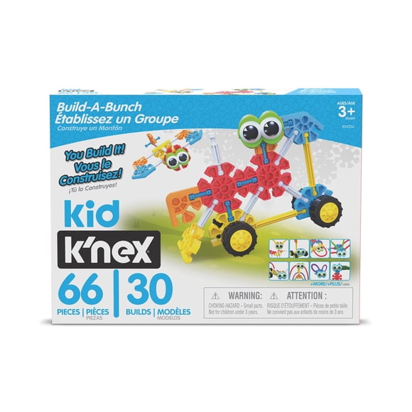 Juguete Educativo De Construcción Kid K Build A Bunch 66 Piezas
