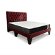 thumbnail image 1 of Cama europea 2 plazas + Colchon con respaldo y bases divididas Burdeo Lino, 1 of 4
