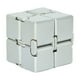 thumbnail image 1 of Juguete Fidget Cube Infinito Anti Estrés Plata, 1 of 3
