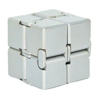 Soleio - Juguete Fidget Cube Infinito Anti Estrés Plata