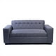 thumbnail image 2 of Sofa Tres Cuerpos Gris Oscuro Lino, 2 of 3